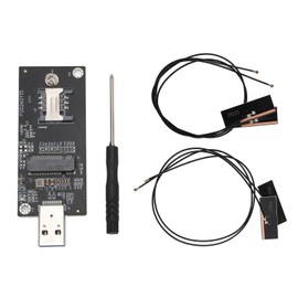 Tarjeta Adaptadora de Red Ethernet, Adaptador de Módulo NGFF M.2 KeyB a USB3.0 4G 5G WWAN con Ranura SIM, para WinCE, Linux, OS X (4 antenas)