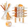 ZLLkeji Montessori Toy from 3 Years Stacking Toy Wooden with