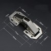 Qrity 2 x Small Screw-On Hinges with Spring Opening Angle