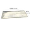 Sonjade 9" Ceramic Tray with Anti-Collision Gasket for Bathroom and