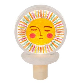 Ganz Shimmer Night Light LED Plug in for Hallway Bedroom or Bathroom 6.25 Inch Acrylic Whimsy Sun