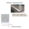 White Stainless Steel Corner Bracket,Joint Right Angle Bracket,L Shape Heavy