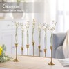 Bud Vases with Candle Holders: Glasseam 7Pcs Small Vase &