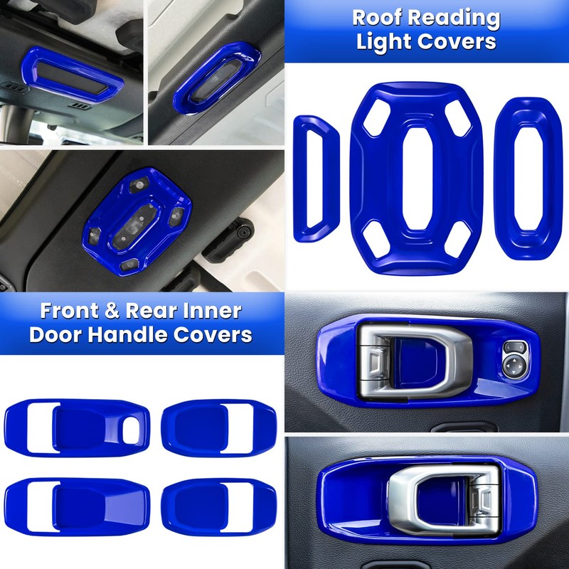 23PCS Full Set Interior Decoration Trim Kit for Jeep Wrangler