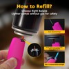 2 Pack Torch Lighter Butane Lighter,Refillable Mini Lighter for Candles