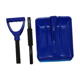 F Fityle Snow Removal Tool Snow Shovels Sidewalk Walkway Removable Snow Pusher Heavy Duty for Outdoor Activities Camping Car Garden, Blue