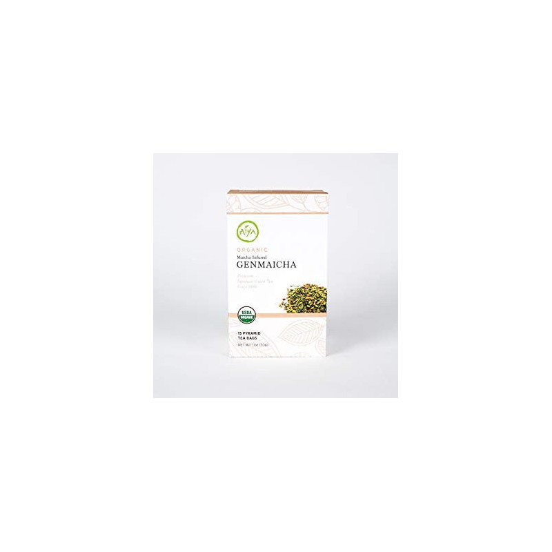 Aiya Organic Matcha Infused Genmaicha 15 Tea Bags