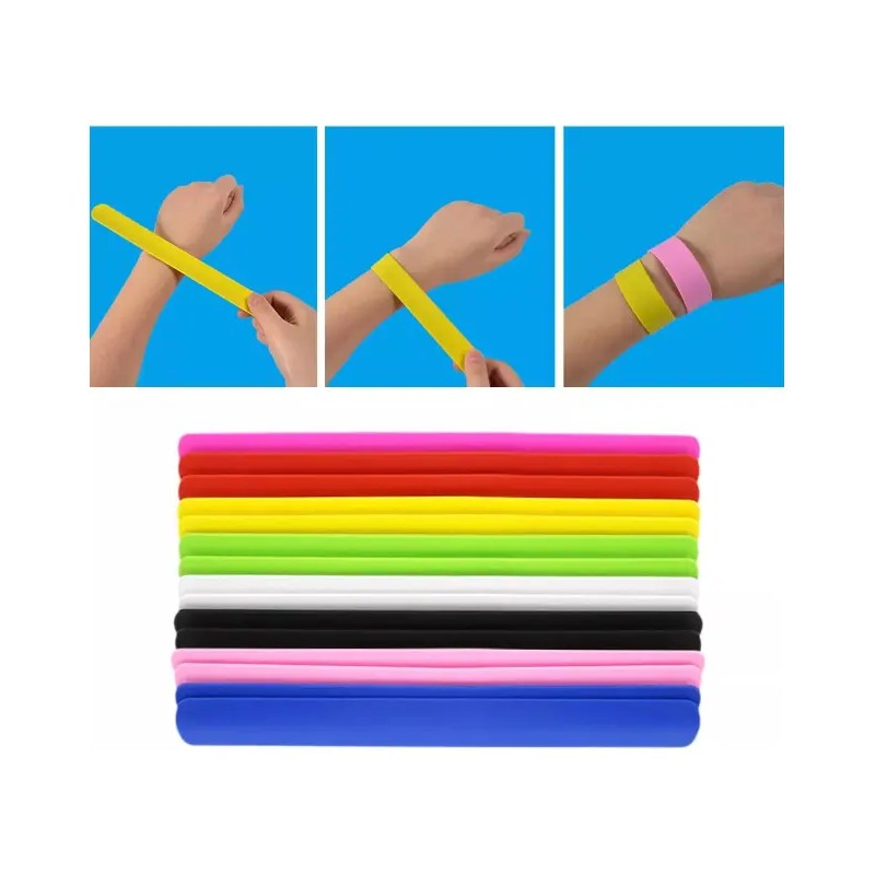 15 X Slap Bands Slap Pulseras Juguetes Para Niños Pulseras