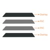 Blank Cards, Black, Matt, Food-Safe, Pack of 1, Plastic Cards,