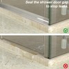 Zehiels 39" Shower Threshold Water Dam Silicone Shower Water Guard