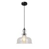 Chloe Lighting TILIAN Transitional Matt Black 1 Light Ceiling Pendant
