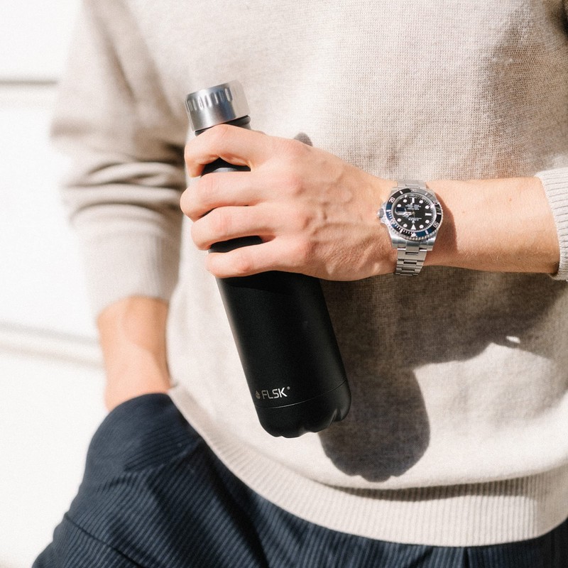 FLSK Stainless Steel Drinking Bottle, Suitable for Carbonic Acid, Insulated
