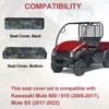 StarknightMT Mule Bench Seat Cover Compatible with Kawasaki Mule 600/610