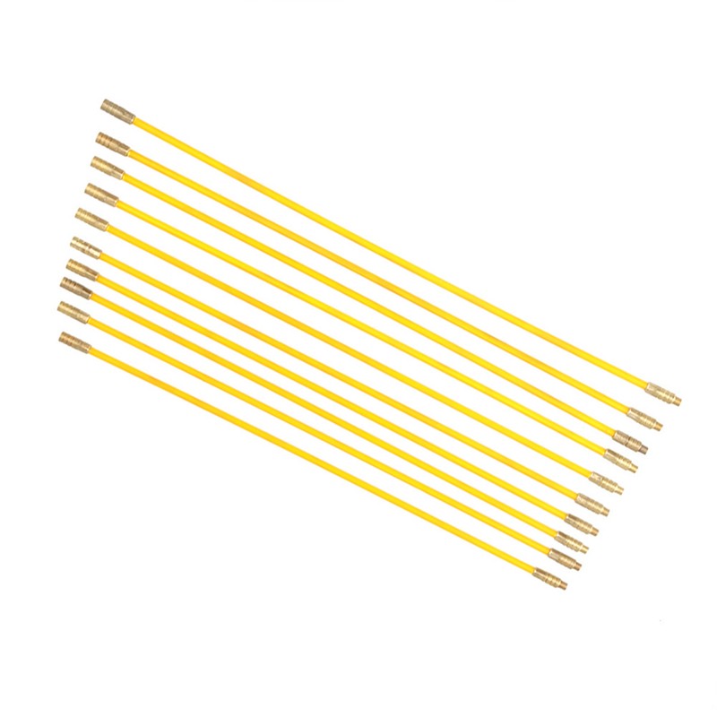10pcs 4mm Fiberglass Running Wire Cable Electrical Fish Tape Pull