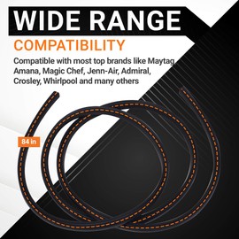 BlueStars 99002588 Dishwasher Door Seal Gasket – Easy to Install – Compatible with Maytag Amana Whirlpool Dishwashers – Replaces WP99002588 AP6014445 PS11747684