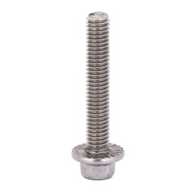 Pack of 10 M6 Stainless Steel SS304 Fret Screw Allen Screws Hex Flange Screws Cap Washer Head Screws Closure (M6 x 35)