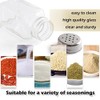 HESSION 4 Pack Salt and Pepper Shakers Glass Salt Shakers