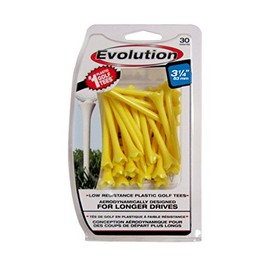 Pride Performance Golf Tees 3-1/4", Yellow Pack of 30