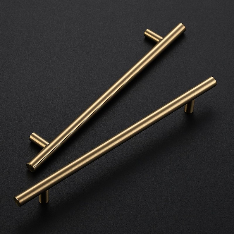 Ravinte 5 Pack Kitchen Cabinet Handles Champagne Bronze 7-1/2 Inch