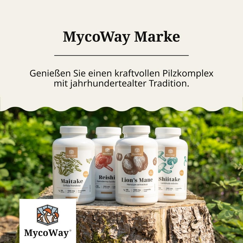 MycoWay Blend of Seven Mushrooms Powdered Extracts - 250g -