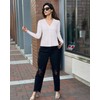 Arach&Cloz Women's V Neck Lightweight Cardigan Long Sleeve Solid Top