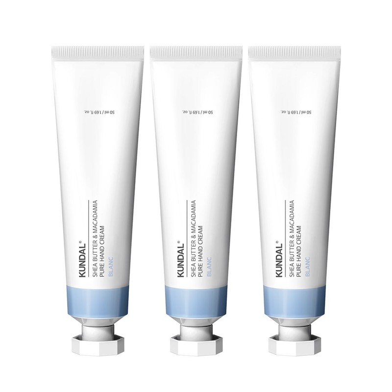 Kundal She Butter & Macadamia Pure Hand Cream 50ML 3-Pack