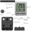 2 pcs Refrigerator Thermometer Freezer Alarm Digital Freezer Thermometer Fridge