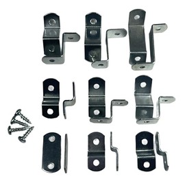 Canvas Clips for Picture Framing screws included 15 per pack ( Choose your offset size ) by E.H.C. (Starter Bundle all 9 offsets 0"-1 1/4")