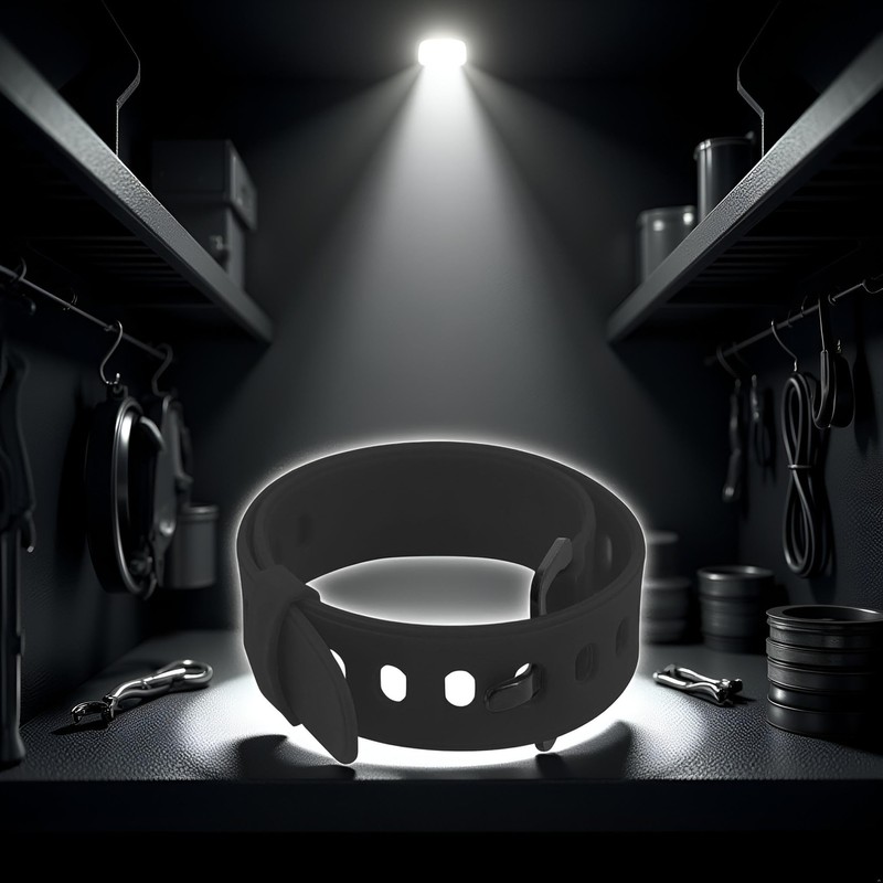 Black Rubber Utility Strap, Adjustable, Securing, Fastening, Bundling, Lashing, Short,