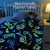 Joiedomi Glow in The Dark Blanket - Gaming Dark Blue