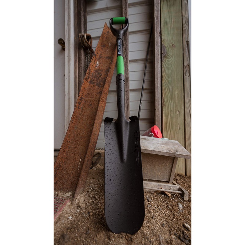 Hooyman Spade Shovel with Heavy Duty Carbon Steel Head Construction,