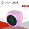 HANNLOMAX HX-702C Digital Clock with Dual Alarm, 0.7" Green LED