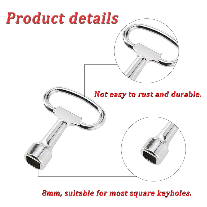 xlwen Square Wrench Socket Spanner Set of 4 Square Spanner