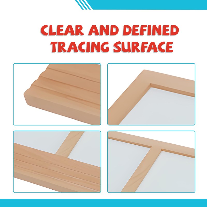 Adena Montessori Metal Inserts Tracing Tray - Fun and Engaging