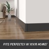 COUKIU Self Adhesive Baseboard Corner Blocks, 4inch(Width)3 Inside + 3