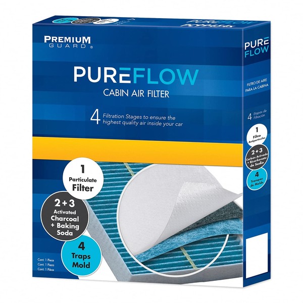 Pureflow Cabin Air Filter PC99594X | Fits 2024-22 Kia EV6, 2023 Niro, 2023-22 Hyundai Tucson, 2023-22 Santa Cruz