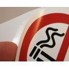 Smoking Prohibited Stickers, Diameter 7 cm, No Smoking Stickers, Pack