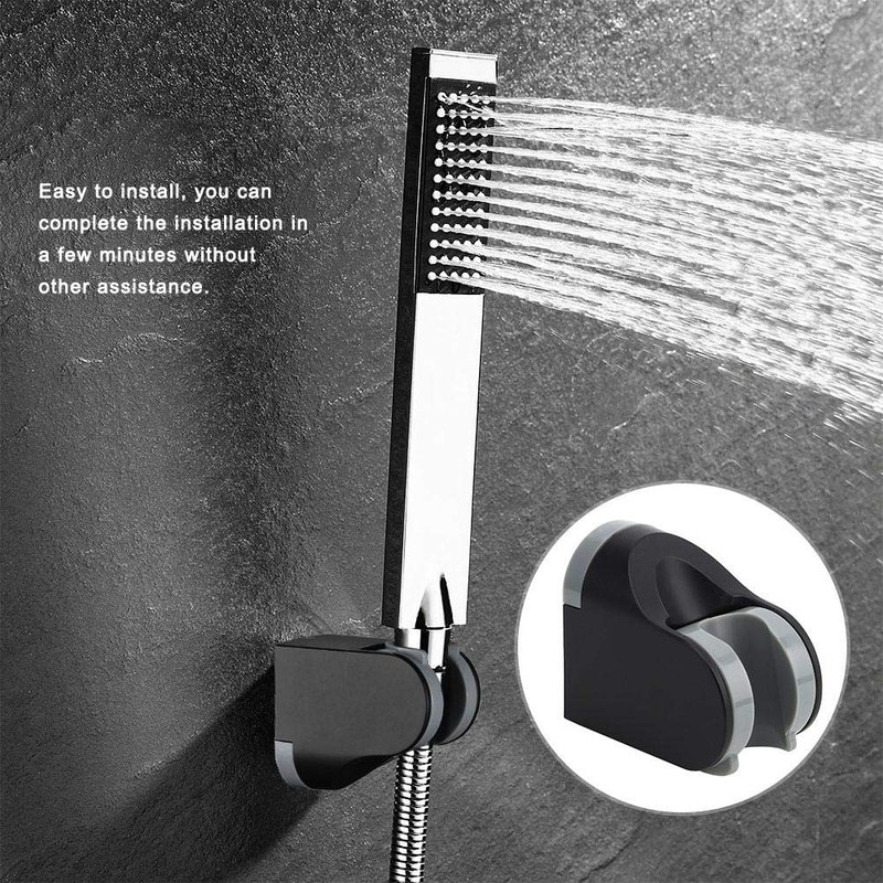 Shower Head Holder, Wall Mount Hand Shower Bracket Adjustable Movable