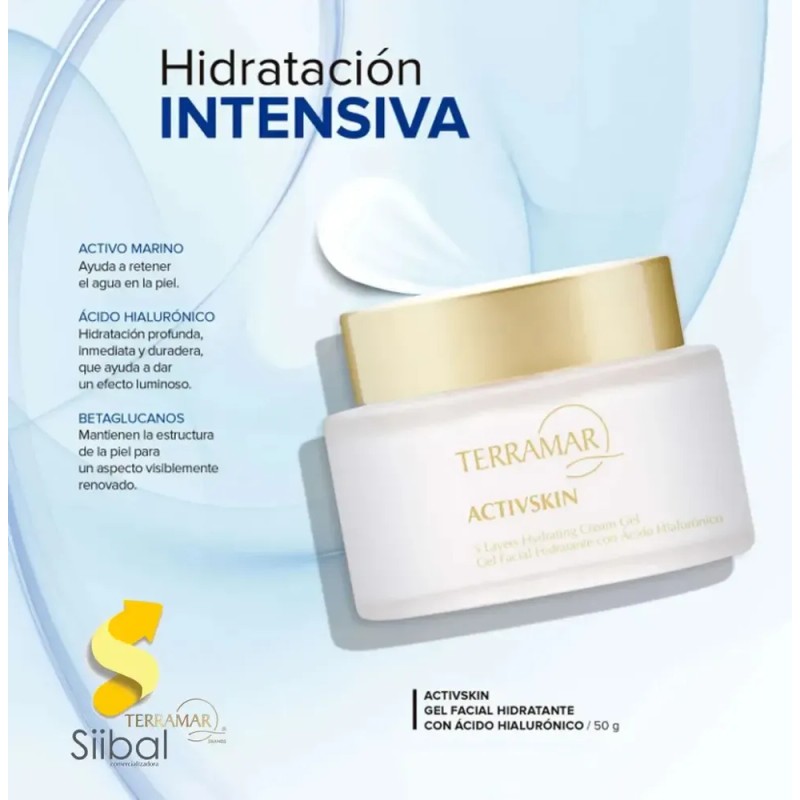 Activskin Gel Hidratante Ácido Hialurónico Terramar / 50 G Todo