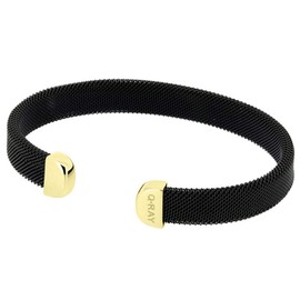 QRay Midnight Series Black and Goldtone Bracelet SIZE SMALL Q Ray Q.Ray Q-Ray