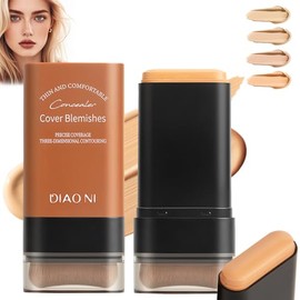 Base De Maquillaje En Barra Flawless Eraser, Base De Maquillaje Coreana Hidratante Y Ligera Con Brocha, Maquillaje En Barra Multiusos, Resistente Al  