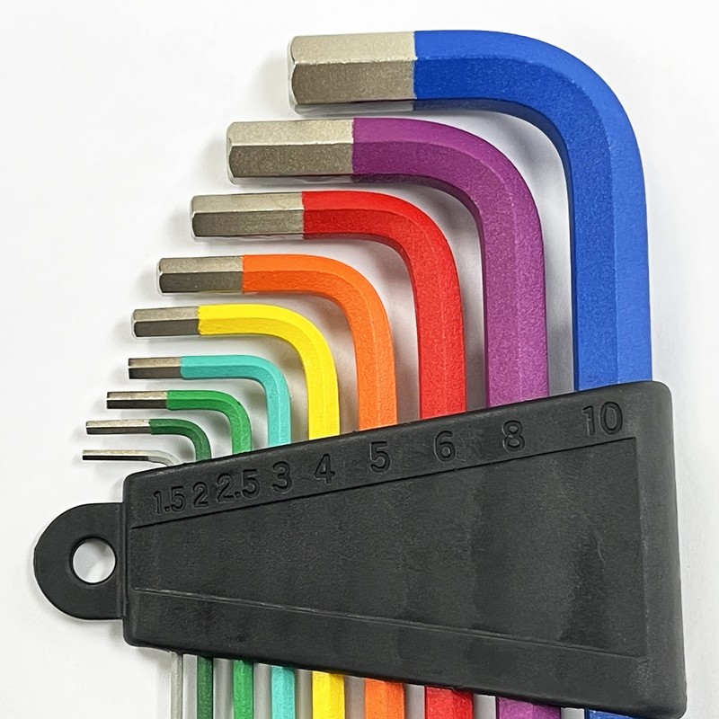 NOGUCHI YC-623-9C Color Hex Wrench Set, Set of 9