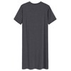 Latuza Men's Viscose Nightshirt Short Sleeves Sleep Shirt 3XL Darkgray