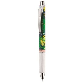 Pentel Energel BLN75 Kawaii Tropic Tropical Dream, Retractable Gel Rollerball Pens, Fine Tip 0.5 mm, Black Ink, Pack of 12