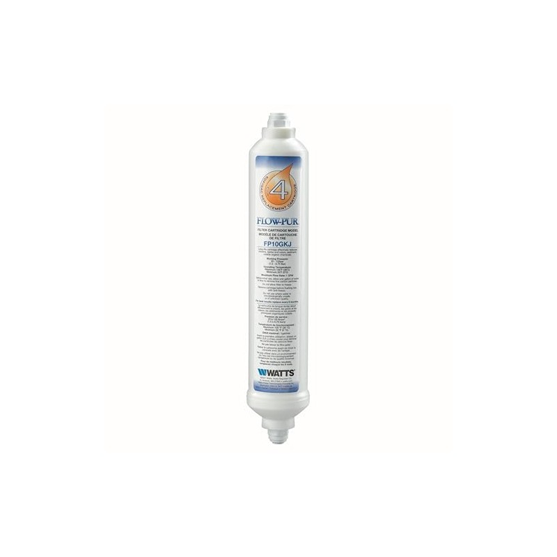 Flow-Pur GAC/KDF RV 10 IN Inline Filter with 1/4 IN