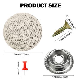 Car Repair Rivets, Roof Liner Repair Set, Car Canopy Repair, 65 Pieces Car Roof Liner Repair Button, Car Repair Rivets Set, Car Roof Liner Repair Rivets, Car Roof Rivets, Beige