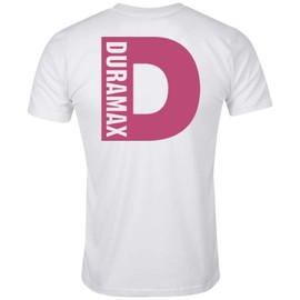 GawxTee Duramax Pink Big Design T-Shirt Unisex Color Black & White Tee (XL, White)