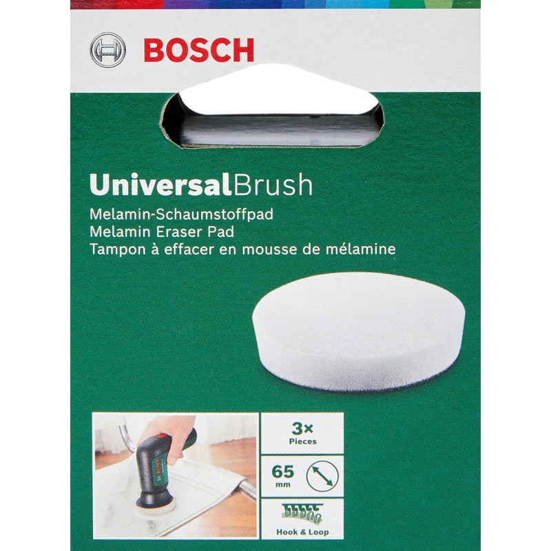 Bosch 1600A023L2 DIY Accessories Melamine Sponge Pads 3 Pack White