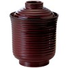 福井クラフト 椀 5-185-5 線引き箸洗椀(小)溜 赤 (レッド) Φ7.7xH9.7cm ABS樹脂 5-185-5