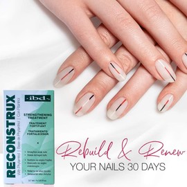 IBD Reconstrux Nail Repair Treatment – Nail Strengthener for Weak & Damaged Nails, Nail Growth Treatment for Peeling & Brittle Nails – 0.125 fl oz, 2 Pack